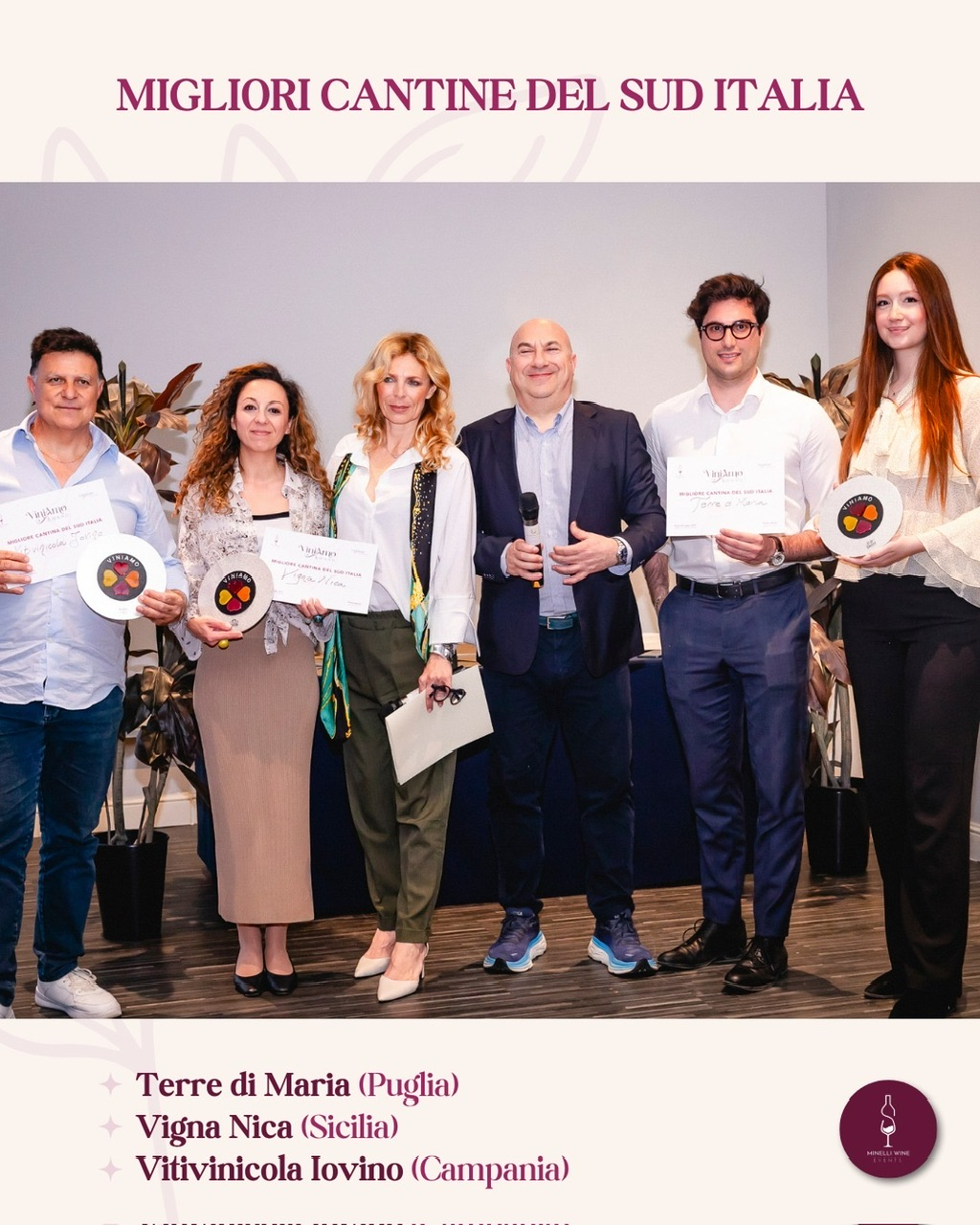 Le cantine premiate a ViniAmo 2025 con i 4 Cuori