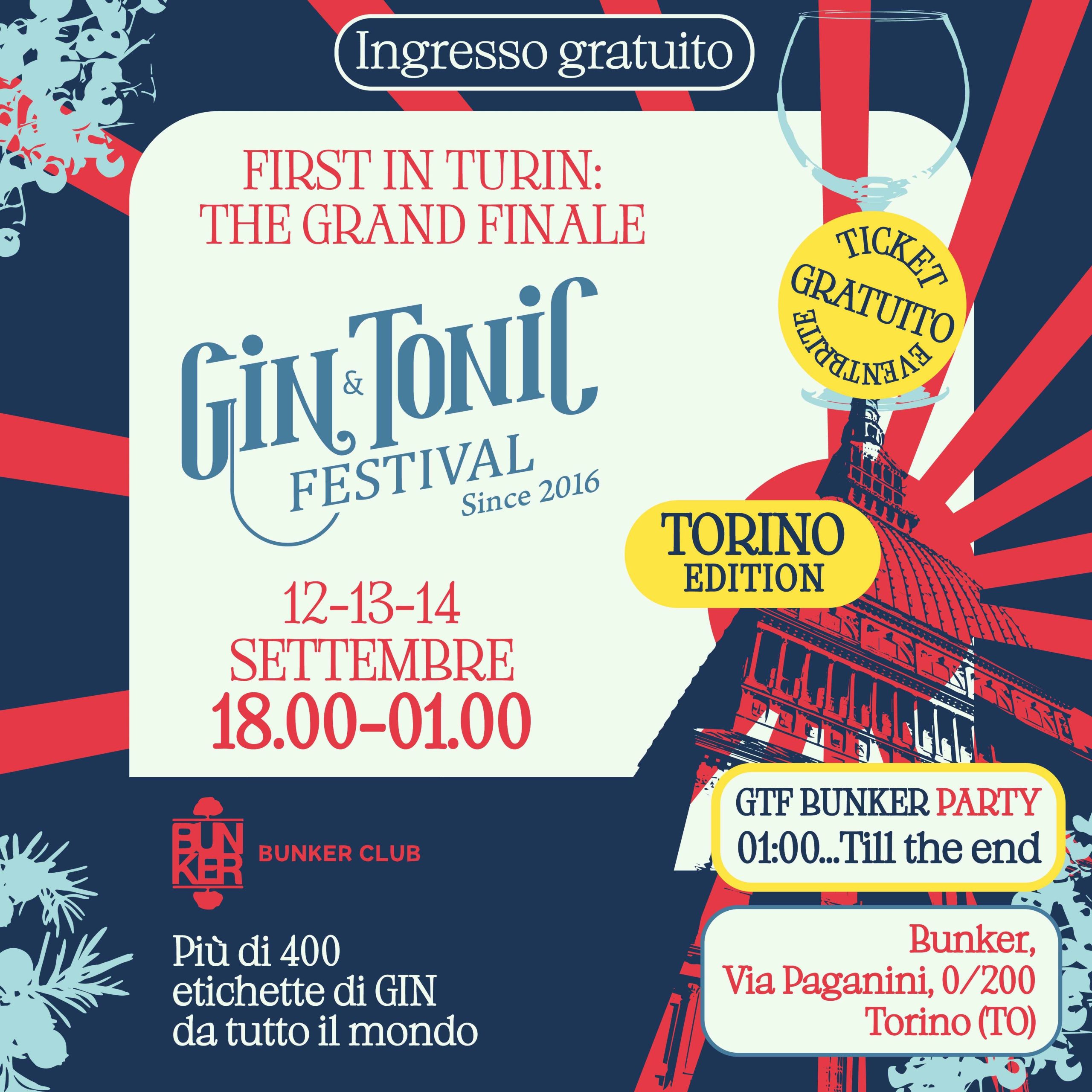 Gin & Tonic Festival: da venerdì 12 a domenica 14 settembre 2025 l’ultima edizione italiana di quest’anno