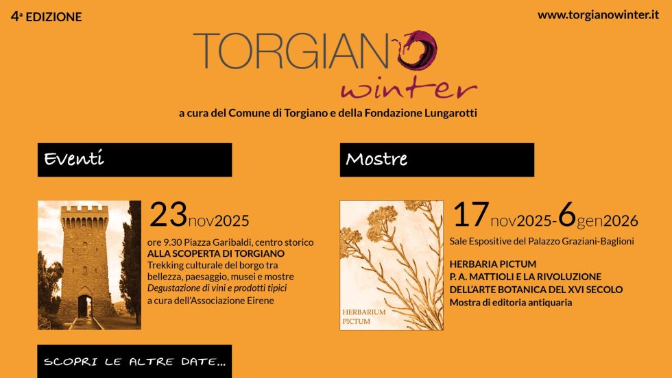 “Torgiano Winter”: quarta edizione tra cultura, musica e sapori dal 23 novembre al 12 dicembre 2025
