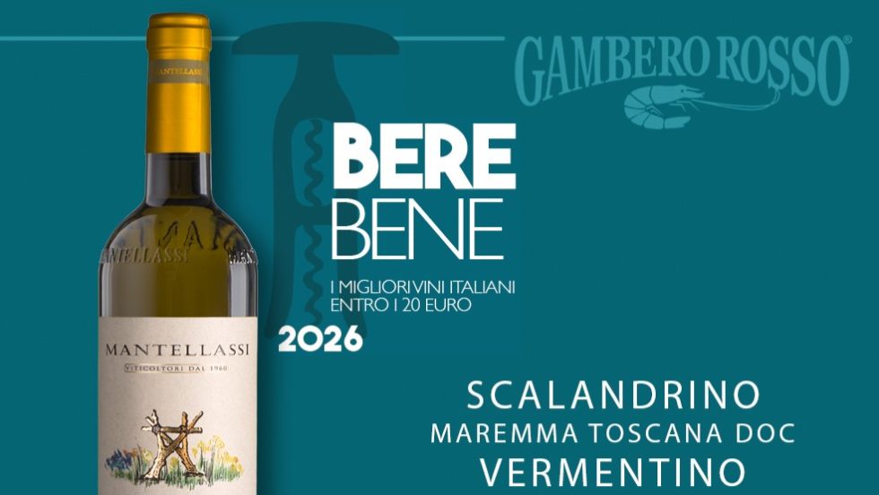 Scalandrino 2024 di Fattoria Mantellassi vince il Premio Berebene 2026 del Gambero Rosso