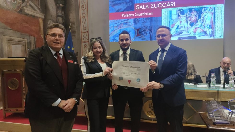 Daniele Bartocci riceve Premio Eccellenza Italiana al Senato