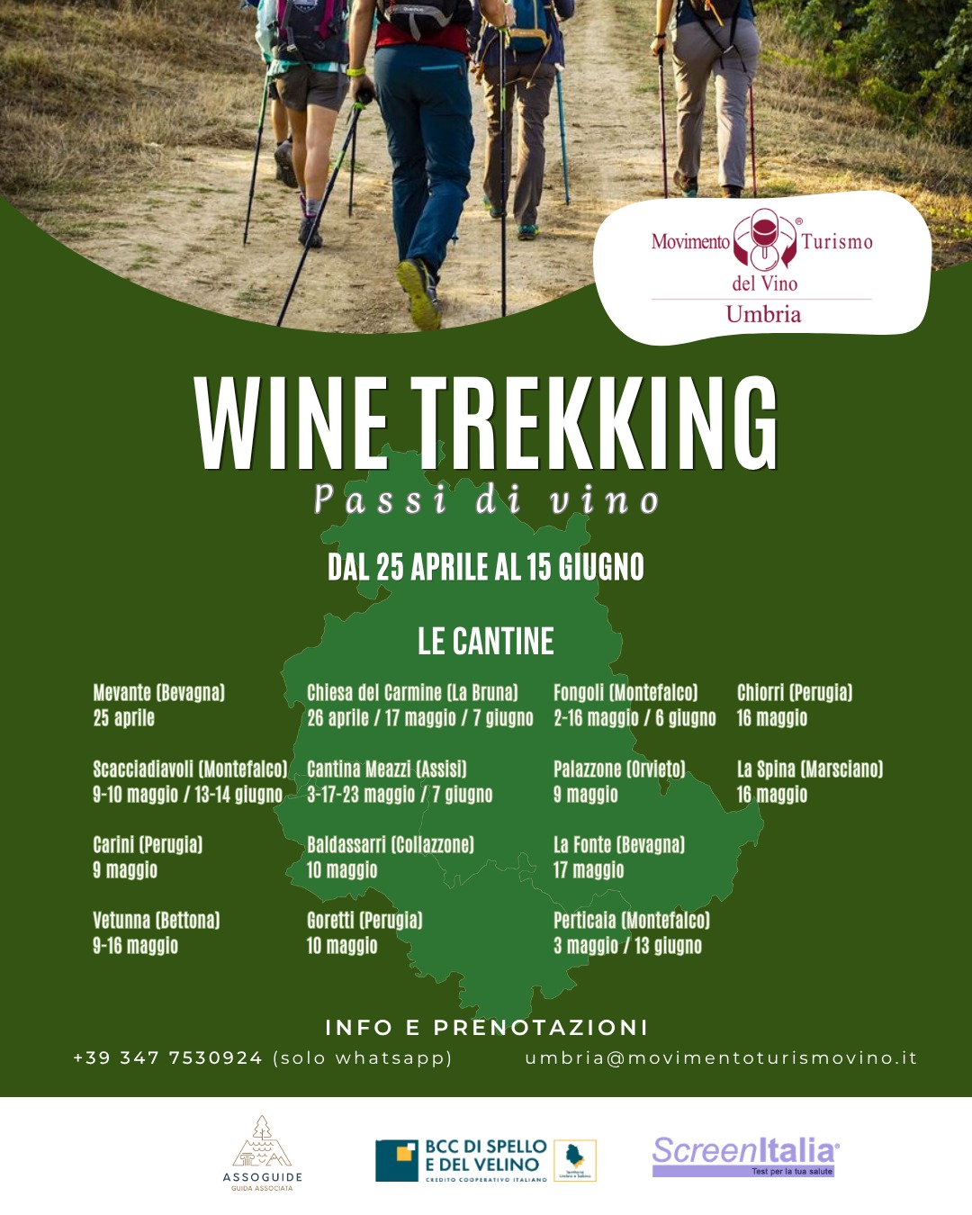 MTV Umbria presenta Umbria Wine Trekking, per camminare tra vigne e colori di primavera