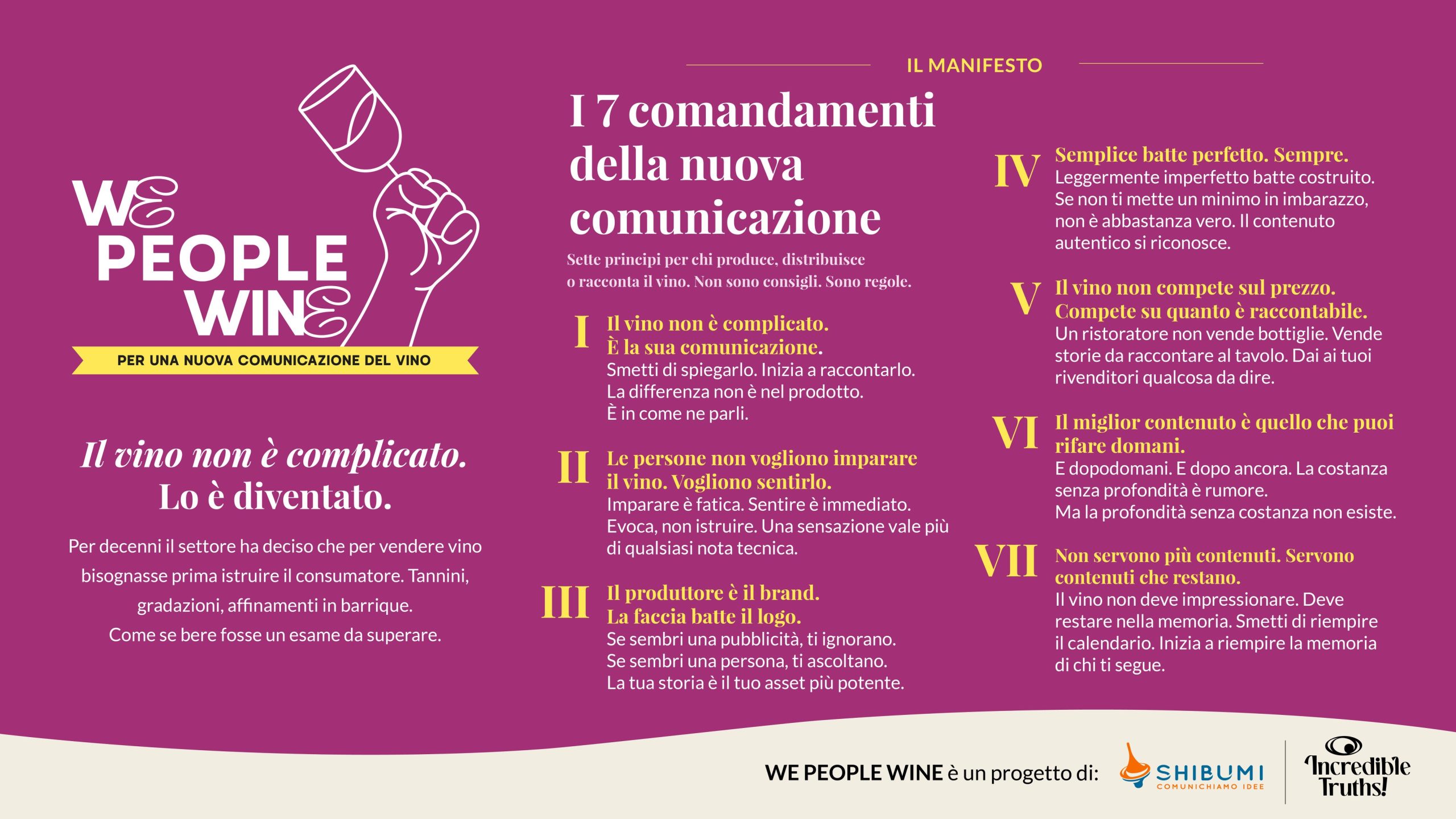 We People Wine, il manifesto della nuova comunicazione del vino